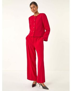 Roman Crepe Textured Suit Jacket