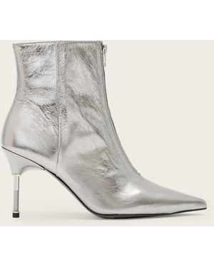 AllSaints Natasha Metallic Boot - White