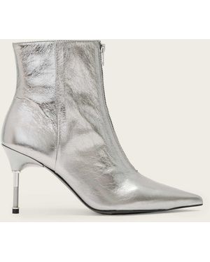 AllSaints Allsaints Natasha Metallic Boots - White