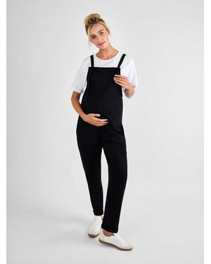 Jojo Maman Bébé Jersey Maternity Dungarees - Blue