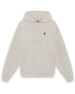 Lyle & Scott Heavyweight Loopback Pullover Hoodie - White