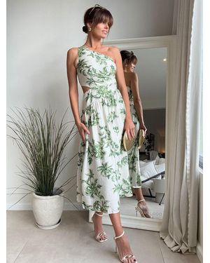 Style Cheat Jasmine Floral Dress - Gray