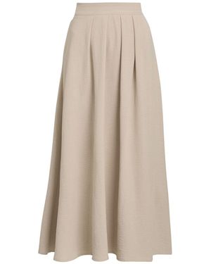 Gina Bacconi Ethel Elastic Waist Skirt - Natural