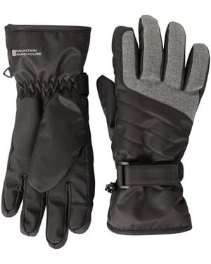 Mountain Warehouse Glide Waterproof Ski Gloves - Black