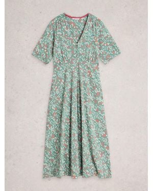 White Stuff Megan Jersey Dress - Green