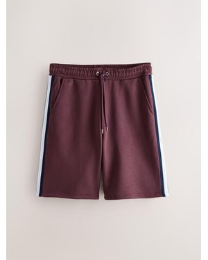 Next Jersey Side Stripe Jort Shorts - Purple