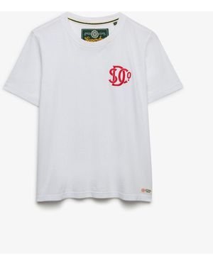 Superdry Sd & Co Embroidered Logo Relaxed T-Shirt - White