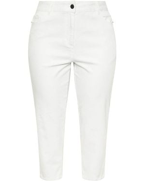 Evans Cropped Straight Leg Jeans - White