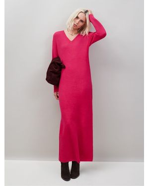 Ro & Zo V-Neck Knit Dress - Pink