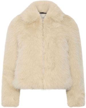 PixieGirl Petite Pixiegirl Petite Faux Fur Jacket - Natural