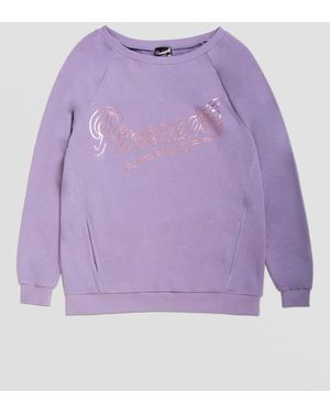Pineapple Oversized Monster Sweatshirt - Purple