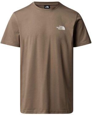The North Face Simple Dome T-Shirt - Brown