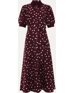Phase Eight Delphine Midi Dress - Red