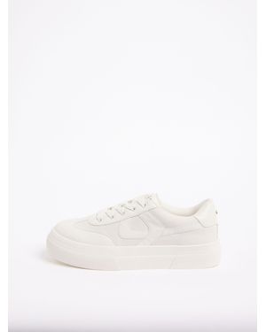 Lipsy Standard Fit Chunky Canvas Lace Up Sports Trainers - Black