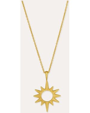 Ottoman Hands Star Pendant Necklace - Natural
