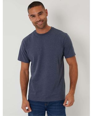 Threadbare Regular Fit Cotton Rich T-Shirt - Blue
