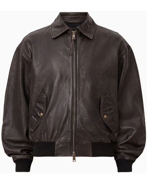 AllSaints Allsaints Oversized Marco Bomber Jacket - Black