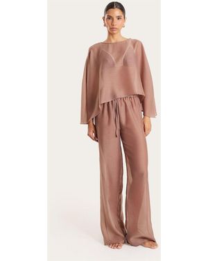 4th & Reckless Polka Dot Beach Trousers - Pink