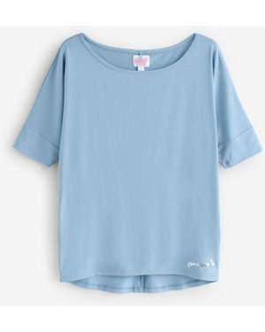 Pineapple Monroe Short Sleeve Jersey T-Shirt - Blue