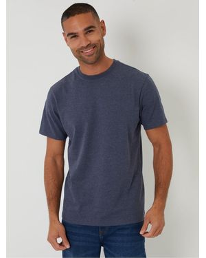 Threadbare Regular Fit Cotton Rich T-Shirt - Blue