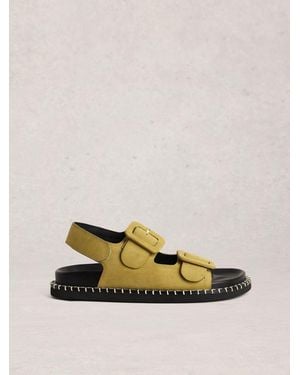 White Stuff Stuff Bailey Buckle Sandals - Natural
