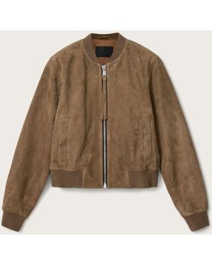 AllSaints Orten Bomber Jacket - Natural