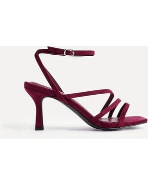 Linzi Reflect Wide Fit Strappy Heeled Sandals - White