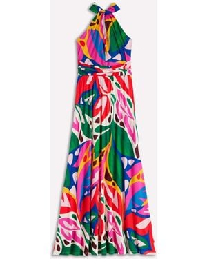 Boden Sydney Twist Neck Jersey Dress - White