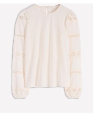 Boden Millie Lace Mix Top - Natural