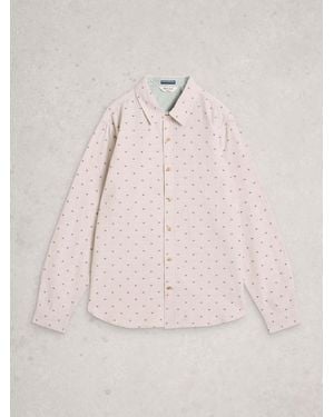 White Stuff Douglas Ls Dobby Shirt - Pink