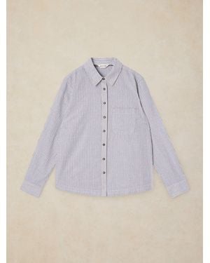 White Stuff Libby Cotton Shirt - Purple