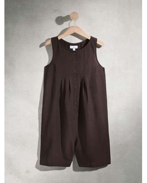 Next Chocolate Studio Pleated Playsuit - Brown