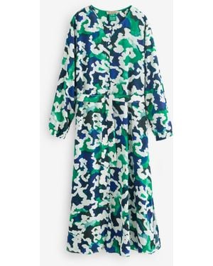 Smith & Soul Abstract Print Midi Dress - Grün