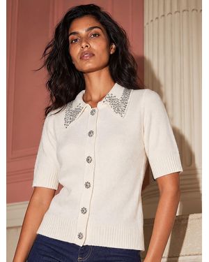 Roman Embellished Sweater - Natural