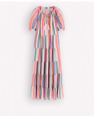Boden Multi Tiered Maxi Dress - Pink