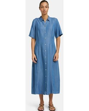 Smith & Soul Lyocell Shirt Dress - Blue