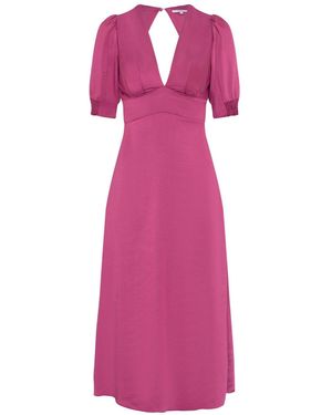 OMNES Odette Midi Tie Back Dress - Pink