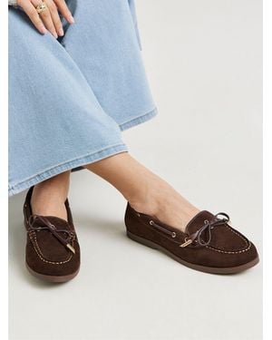 Simply Be Wide Fit Boat Shoes - Blue