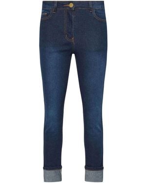 PixieGirl Petite Turn Up Cigarette Jean44 L27 - Blau