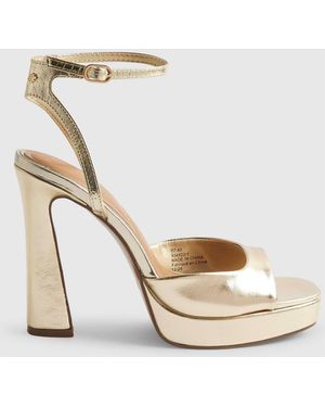 River Island Platform Heeled Sandals - Natural