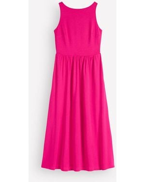 Boden Saoirse Smocked Jersey Dress - Pink