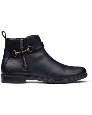 Hotter Wide Fit Standard Fit Iona Zip Ankle Boots - Blue