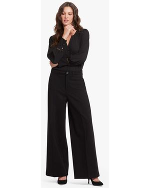 NYDJ Whitney High Rise Ponte Jersey Trousers - White