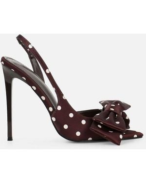 SIMMI Toppaz Bow Detail Slingback Court Shoes - White