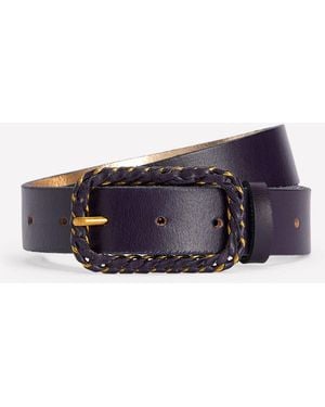 Boden Plait Hardware Belt - Blue