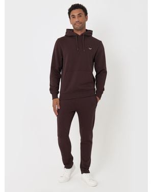 Threadbare Cotton Rich Hoodie And Sweatpants Set - Red