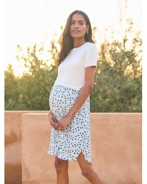 Seraphine Maternity & Nursing Knit Top Dress - Green