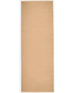 Jigsaw Camel Wool Silk Pashmina - Natural