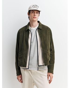 Folk Signal Blouson Jacket - Green