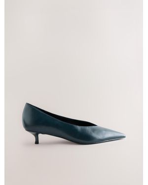 Next Forever Comfort Court Kitten Heels - Blau